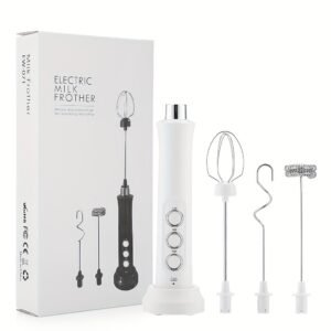 1pc Rechargeable 3-in-1 Electric Milk Frother