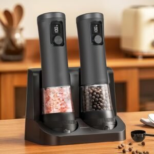 Electric Salt And Pepper Grinder Set