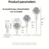 Adjustable High and Low Fans with 5-Speed Type-C Charging Port