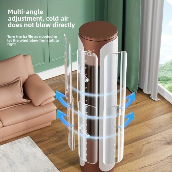 High-quality Transparent Floor-standing Cylindrical Air Conditioner Baffle