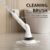 A Versatile 5-in-1 Electric Rotating Brush with a Telescopic Handle