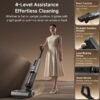 Wet And Dry Vacuum Cleaner 180° Flat Lying Mopping Dry Suction 21, 000Pa Suction Power 11.6cm