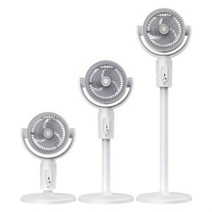 Adjustable High and Low Fans with 5-Speed Type-C Charging Port