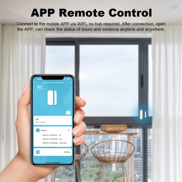 Tuya WiFi Door/Window Sensor with 80dB Sound Alarm