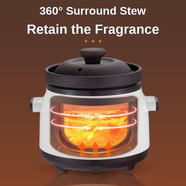 1.8L Electric Stew Pot with Ceramic Pot Suitable for Household Use