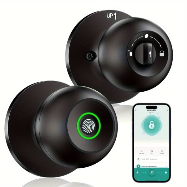 Smart Fingerprint Door Handle Lock