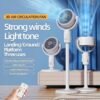 Adjustable High and Low Fans with 5-Speed Type-C Charging Port