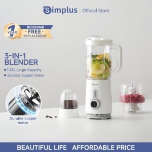 Simplus Multi-Functional Blender 380W High-Power Juicer & Food Processor with 3-Cup Capacity