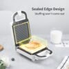 Simplus 650W Double-Side Sandwich & Waffle Maker with Removable Plates