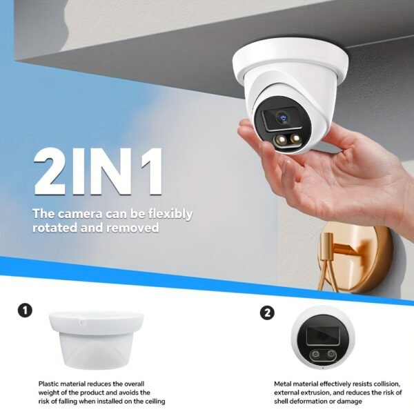8MP Hemispherical 4K POE Camera