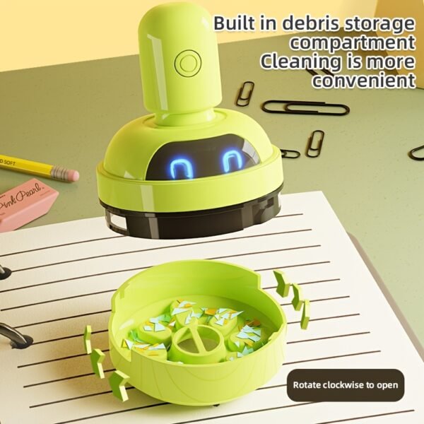 Electric Mini Desktop Vacuum Cleaner (Green)