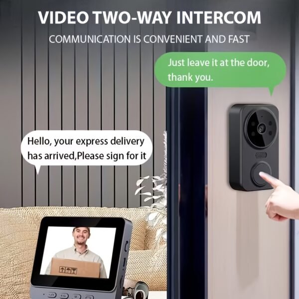 Wireless Video Doorbell: No Wifi/App Needed