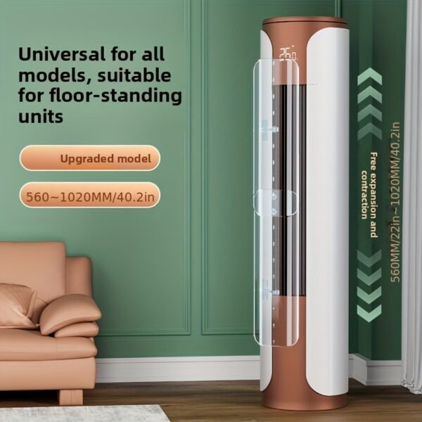 High-quality Transparent Floor-standing Cylindrical Air Conditioner Baffle