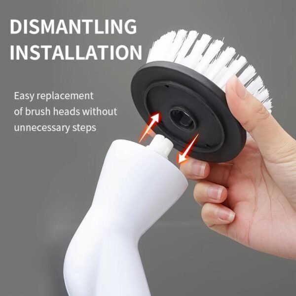 A Versatile 5-in-1 Electric Rotating Brush with a Telescopic Handle