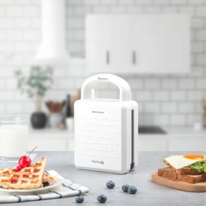 Simplus 650W Double-Side Sandwich & Waffle Maker with Removable Plates